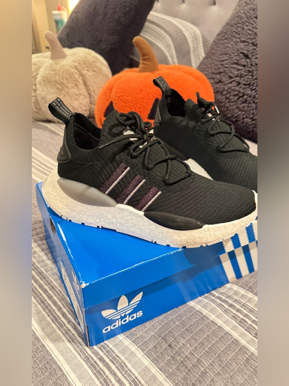 adidas Black Knit Sneakers
